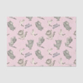 Where the Wild Things Are Pink Star Pattern Tissuepapier (Voorkant)
