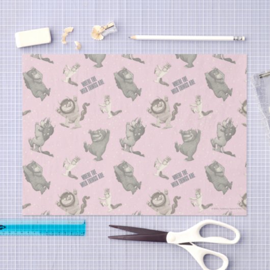 Where the Wild Things Are Pink Star Pattern Tissuepapier (Craft)
