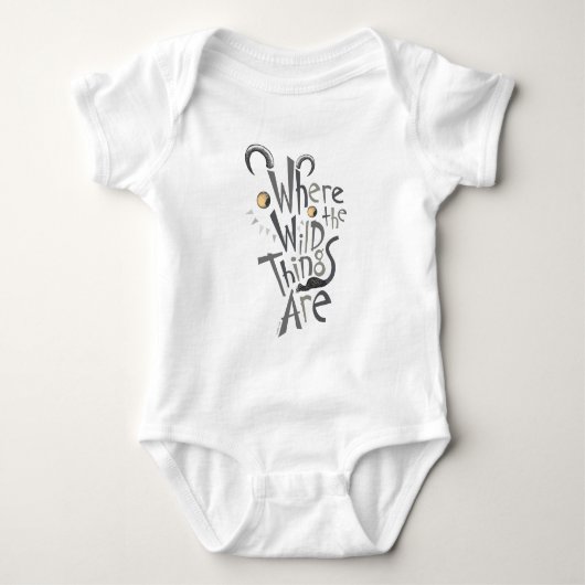 Where the Wild Things Are Quote Grafisch Romper (Voorkant)