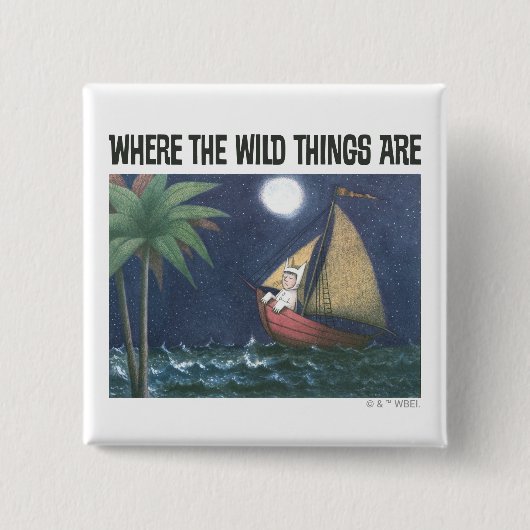 Where The Wild Things Are | Scène 2 Vierkante Button 5,1 Cm (Voorkant)