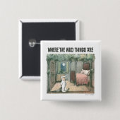Where The Wild Things Are | Scène 3 Vierkante Button 5,1 Cm (Voorkant /achterkant)