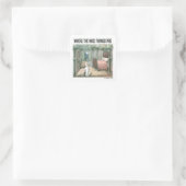 Where The Wild Things Are | Scène 3 Vierkante Sticker (Tas)