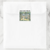Where The Wild Things Are | Scène 4 Vierkante Sticker (Tas)