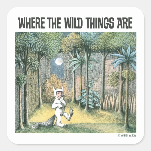 Where The Wild Things Are | Scène 4 Vierkante Sticker (Voorkant)