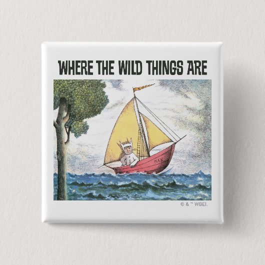 Where The Wild Things Are | Scène 5 Vierkante Button 5,1 Cm (Voorkant)