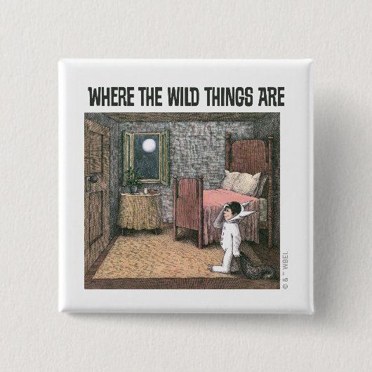 Where The Wild Things Are | Scène 7 Vierkante Button 5,1 Cm (Voorkant)