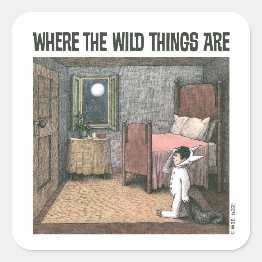 Where The Wild Things Are | Scène 7 Vierkante Sticker (Voorkant)