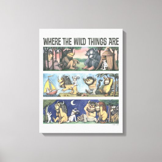 Where The Wild Things Are Scenes Canvas Afdruk (Voorkant)