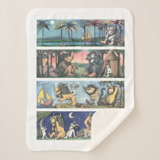 Where The Wild Things Are Scenes Sherpa Deken (Voorkant)