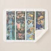 Where The Wild Things Are Scenes Sherpa Deken (Voorkant (horizontaal))