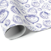 Where the Wild Things Are Sketch Pattern Cadeaupapier (Rol Hoek)