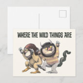 Where the Wild Things Are | Twee wilde dingen Briefkaart (Voorkant / Achterkant)
