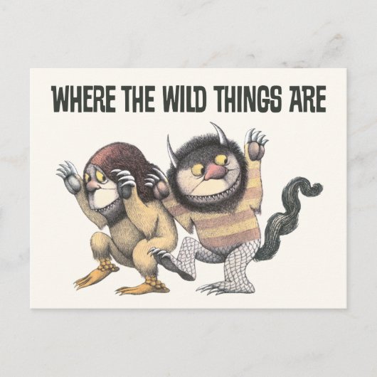 Where the Wild Things Are | Twee wilde dingen Briefkaart (Voorkant)