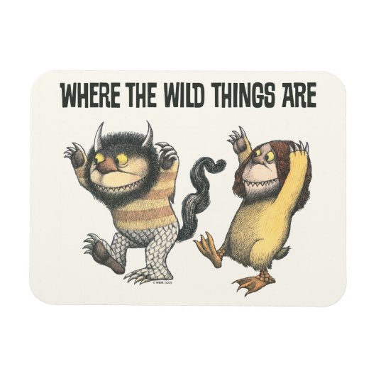 Where the Wild Things Are | Twee wilde dingen Magneet (Horizontaal)