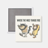 Where the Wild Things Are | Twee wilde dingen Magneet (Voorkant / Achterkant)