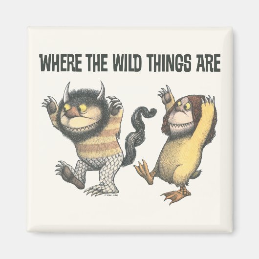 Where the Wild Things Are | Twee wilde dingen Magneet (Voorkant)