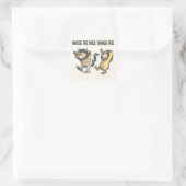 Where the Wild Things Are | Twee wilde dingen Vierkante Sticker (Tas)