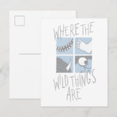 Where The Wild Things Are | Vierkant Grafisch Briefkaart (Voorkant / Achterkant)