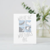 Where The Wild Things Are | Vierkant Grafisch Briefkaart (Staand voorkant)