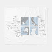 Where The Wild Things Are | Vierkant Grafisch Fleece Deken (Voorkant (Horizontaal))