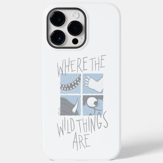 Where The Wild Things Are | Vierkant Grafisch ontw Case-Mate iPhone Case (Achterkant)