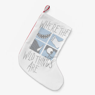 Where The Wild Things Are   Vierkant Grafisch ontw Kleine Kerstsok