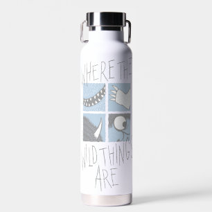 Where The Wild Things Are   Vierkant Grafisch ontw Waterfles