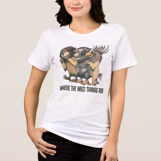 Where the Wild Things Are | Wezens Tri-Blend Shirt (Voorkant)