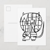 Where the Wild Things Are | Wild Thing-schets Briefkaart (Voorkant / Achterkant)