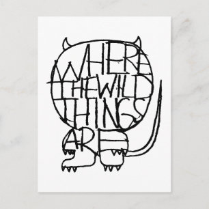 Where the Wild Things Are   Wild Thing-schets Briefkaart