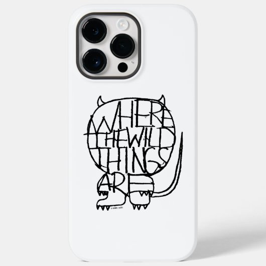 Where the Wild Things Are | Wild Thing-schets Case-Mate iPhone Case (Achterkant)