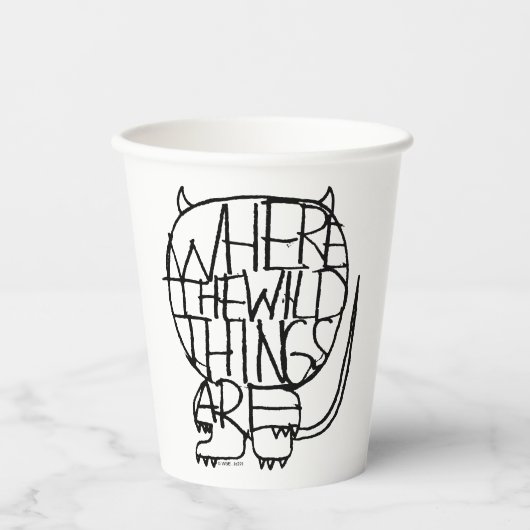 Where the Wild Things Are | Wild Thing-schets Papieren Bekers (Voorkant)