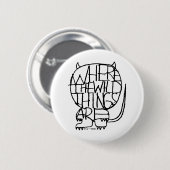 Where the Wild Things Are | Wild Thing-schets Ronde Button 5,7 Cm (Voorkant /achterkant)