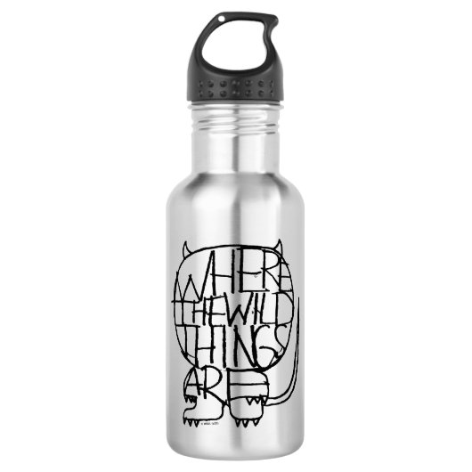 Where the Wild Things Are | Wild Thing-schets Waterfles (Voorkant)