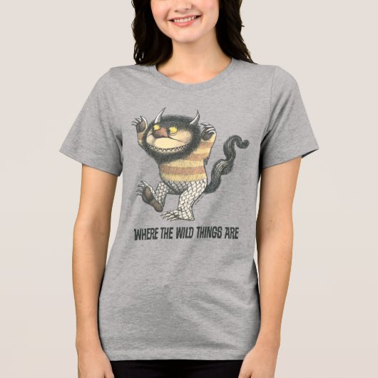 Where the Wild Things Are | Wild Thing Tri-Blend Shirt (Voorkant)