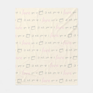 Where the Wild Things Quote-patroon Fleece Deken