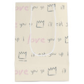 Where the Wild Things Quote-patroon Medium Cadeauzakje (Achterkant)