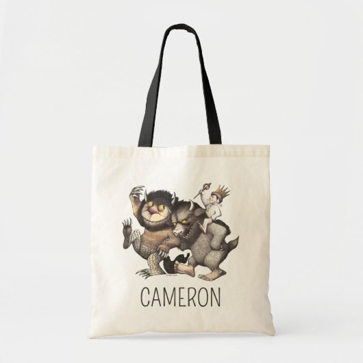 Where the Wild Things | Voeg je naam toe Tote Bag (Voorkant)