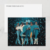 WHERE THEM FANS AT #1 BRIEFKAART (Voorkant / Achterkant)