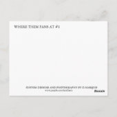 WHERE THEM FANS AT #1 BRIEFKAART (Achterkant)