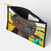 Where Thoughts Swim | Zwarte Vrouw Kunst Afrocentr Etui (Open)