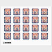 Where Two Souls Choose Forever  Vierkante Sticker (Vel)