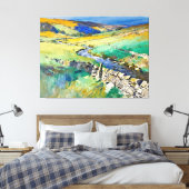 "Where Water Sings" – A Yorkshire Landscape     Canvas Afdruk (Insitu (Slaapkamer))