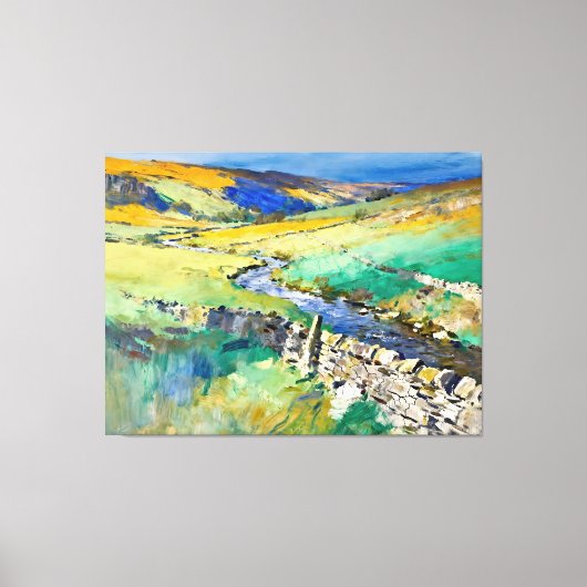 "Where Water Sings" – A Yorkshire Landscape     Canvas Afdruk (Voorkant)