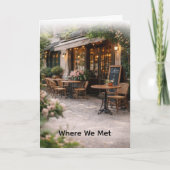 Where We Met Photo Valentine's Day Feestdagen Kaart (Voorkant)