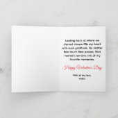 Where We Met Photo Valentine's Day Feestdagen Kaart (Binnen)