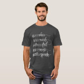 Where Words Fail Music Speaks Musiceacher funny T-shirt (Voorkant volledig)
