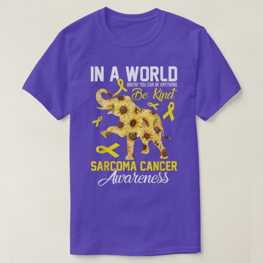 Where You Can Be Anything Be Kind Bone Cancer Awar T-shirt (Design voorkant)