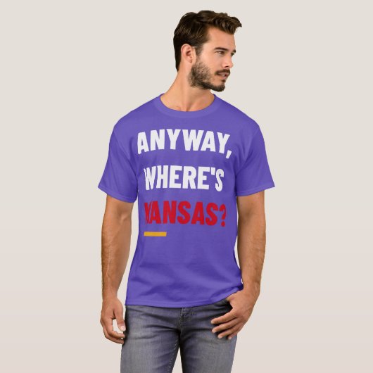 Wheres Kansas T-shirt (Voorkant volledig)
