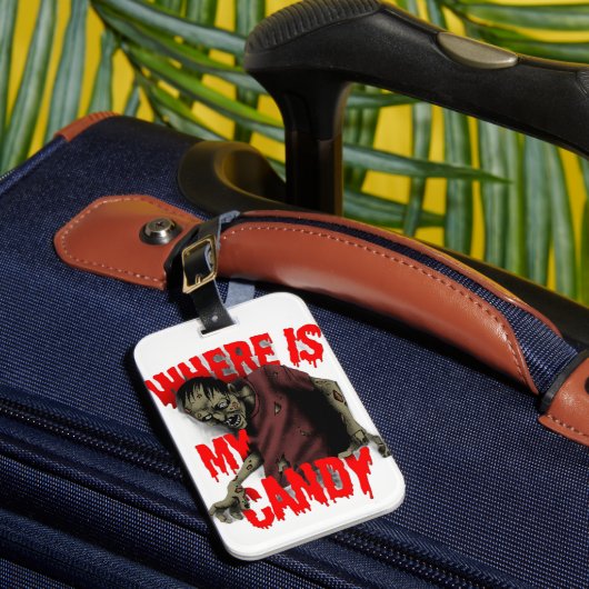 Where's My Candy  Bagagelabel (Voorkant Insitu 1)